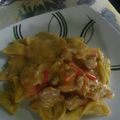 El cooksnap de Claudio Regueira cuando hizo Pasta con pollo y vegetales a la salsa.