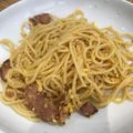 Tom Jacobs's cooksnap of when they made 10 minute carbonara.