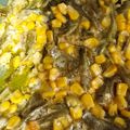El cooksnap de Sarahy Breceda cuando hizo Chiles en rajas con crema.