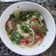 El cooksnap de Paola Vasquez Leyton cuando hizo Ceviche de reineta y langostinos.