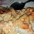 El cooksnap de Eugenia Molina cuando hizo Arroz con langostinos al ajillo.