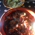 El cooksnap de Lisi Roca Nicolás cuando hizo Fajitas integrales diferentes.