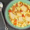 El cooksnap de Dos Rombos en la Cocina cuando hizo Sopa fría o gazpacho campestre.