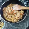 Keya Mandal's cooksnap of when they made হায়দরাবাদি প্রণ বিরিয়ানি (Hyderabadi Prawns Biryani recipe).