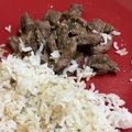 El cooksnap de Natalia Cancino Febré cuando hizo Carne Mongoliana.