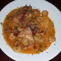 liegh91's cooksnap of when they made shrimp and grits with chorizo cream sauce.