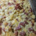 Jojo's cooksnap of when they made Cheesy Potatoes and Ham Bake.