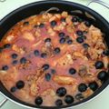 El cooksnap de Mari Trini Hernandez Peñalva cuando hizo Pollo con aceitunas moradas al orégano.