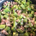 El cooksnap de Kikue Shima cuando hizo Guiso de porotos verdes y carne de vacuno molida.