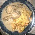 El cooksnap de Sarita Rodríguez Santos cuando hizo Pollo con salsa de champiñones.