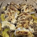 El cooksnap de Carmen cuando hizo Rosada gratinada.
