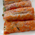El cooksnap de Borja cuando hizo Canelones de jamón york rellenos de verduras.