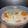 Cooksnap Aqilah Balqis semasa beliau membuat Sayur Lemak Kobis Campur Fucuk.