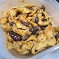 El cooksnap de Eric cuando hizo Pollo con almendras con Monsieur Cuisine o Thermomix.