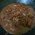 Cooksnap Aqilah Balqis semasa beliau membuat Daging Kicap Black Pepper.