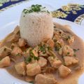 El cooksnap de Andrea Gazañol cuando hizo Pollo en salsa Strogonoff.