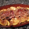 El cooksnap de Phil Canovas cuando hizo Solomillo de cerdo asado con patatas y cebolla caramelizada.