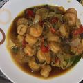 El cooksnap de lc Ramirez cuando hizo Camarones con vegetales salteados al wok. #paraprincipiantes.