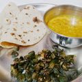 Sakshi Lodhi's cooksnap of when they made Bhindi Fry.