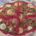 El cooksnap de Marcelino Belmonte cuando hizo Ensalada de judías verdes con patata trocitos de tomate y huevo.