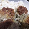 El cooksnap de Neus cuando hizo Biftekia, burger griega rellenita de feta.