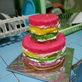 Cooksnap dari Lina Wahyuningsih untuk resep Steamed Rainbow cake moiiiisst.