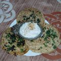 Dolly Kachhwani's cooksnap of when they made Tasty crisp soft Laccha Paratha with kasuri methi and sesame seeds.