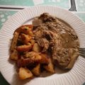 El cooksnap de Palomita Castro cuando hizo Chuleta de cerdo con papas asadas.
