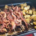 El cooksnap de Lara Paz cuando hizo Pulpo a la española con papas naturales.