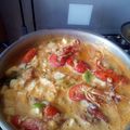 El cooksnap de Ramon Gonzalez cuando hizo Chupe de camarones.