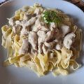 KatJul Cooksnap-ja, amikor elkészítette a(z) Tejszínes csirkemelles tészta receptet.