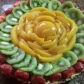 El cooksnap de Rossana Bueno cuando hizo Tarta de crema pastelera y durazno.