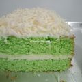 Cooksnap dari Sukma Fatmawati untuk resep Bolu Pandan 4 Telur Topping Keju Parut