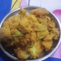 Pragati का कुकस्नैप जब उन्होंने गोभी आलू (Gobhi aloo recipe in hindi) बनाया था।