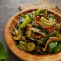 Cooksnap dari Thea Priestiashanti untuk resep Oseng Daun Melinjo teri tomat hijau
