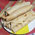 El cooksnap de Ximena gonzalez cuando hizo Panqueques con manjar.