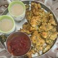 Yatika sinha का कुकस्नैप जब उन्होंने कुरकुरे पालक पकौडे (kurkure palak pakode recipe in Hindi) बनाया था।