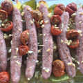 El cooksnap de Noelia cuando hizo Salchichas al horno con patatas.