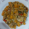 El cooksnap de Chofi Lemos cuando hizo Risotto de arroz yamaní y zapallo con champignones.