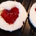 Sarita Srivastava's cooksnap of when they made Heart Shape Boiled Egg and Heart Shape Bread Jam Sandwich.