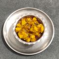 Reshma Tailor's cooksnap of when they made રીંગણ બટાકા ટામેટા મસાલા સબ્જી(Brinjal potato tometo masala sabji recipe in Gujarati).