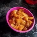 Ushma single का कुकस्नैप जब उन्होंने मसाले वाले आलू प्याज़ (masale wale aloo pyaz recipe in Hindi) बनाया था।