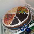 El cooksnap de Andrea Ramirez cuando hizo Torta de golosinas.