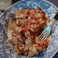 El cooksnap de Gimenita Cabral cuando hizo Guiso de arroz con carne.