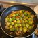 El cooksnap de Nacho Albarrán cuando hizo Coles de Bruselas con champiñones.