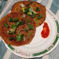 Seema Sharma's cooksnap of when they made Spring onion mix flour Thalipith.
