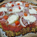 El cooksnap de Ana cuando hizo Pizza de base de brócoli.