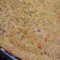 El cooksnap de Ivanna Silva cuando hizo Fainá de queso y verduras sin gluten.