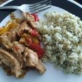 El cooksnap de Luz Elena Aguilera cuando hizo Fajitas de pollo al pimiento.