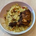 ekitchen's cooksnap of when they made Kabsa spices + Kabsa rice - Saudi rice with lamb meat.